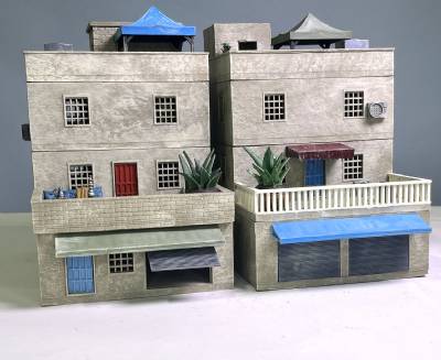 Ramadi House #5 A&B sets (painted)